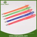 Durable high quality polyester lanyard in red color